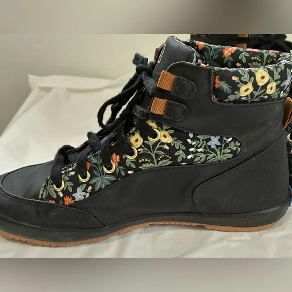 KEDS X RIFLE PAPER CO. SNEAKERS SCOUT IV LOTTIE HIGH TOP WATER REPELLENT - Picture 8 of 14